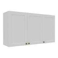 Armário De Cozinha Americana Aéreo 120cm 3 Portas Multimóveis Cr20489 Branco - 1