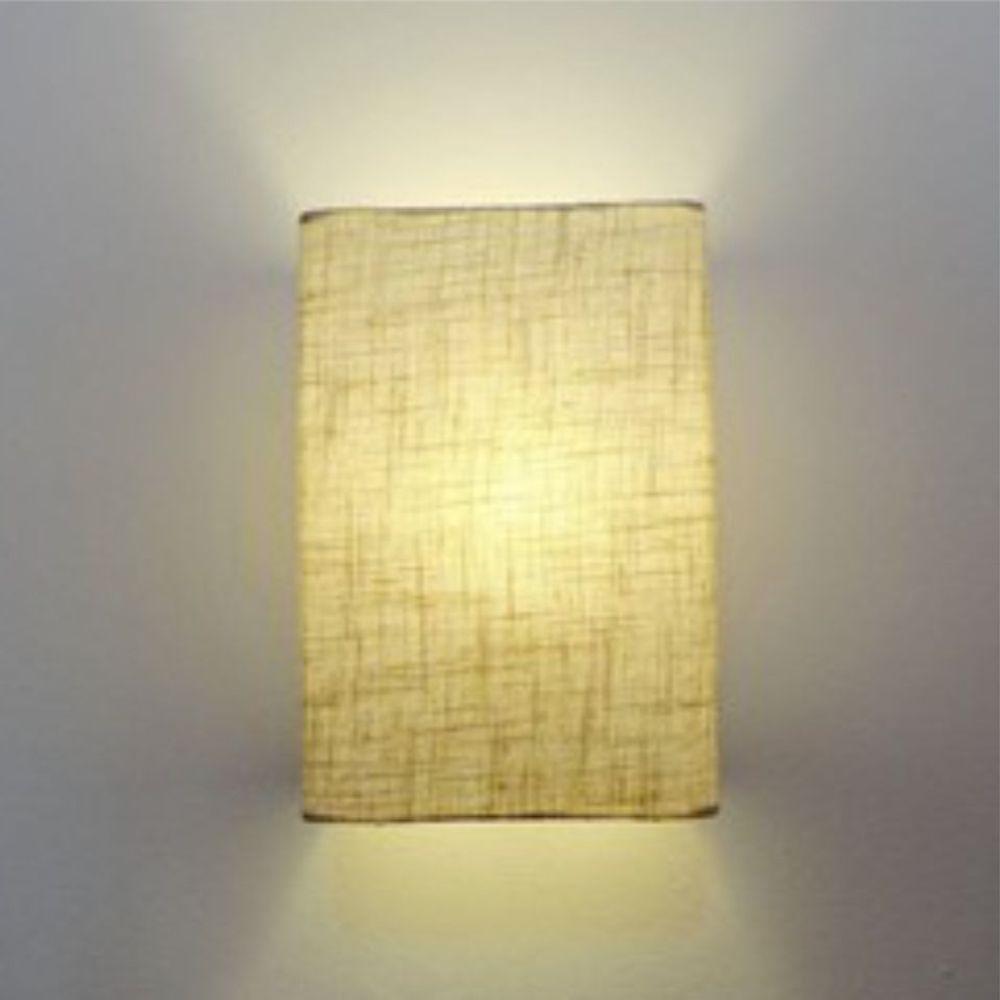 Arandela Retangular Retro Vivare Md-2002 Cúpula Em Tecido 25/16x10cm - Bivolt Rustico-bege 127/220v - 3