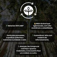 Cozinha Modulada Sabrina 360x202 C/ 6 Peças Mdp Menu Móveis Preto