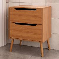 Gabinete Para Banheiro 60 Cm 2 Gavetas Robin Amêndoa - 6