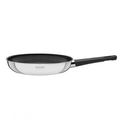 Frigideira Tramontina Grano Baquelite 30cm Em Inox Com Corpo Triplo E Revestimento Interno Antiaderente
