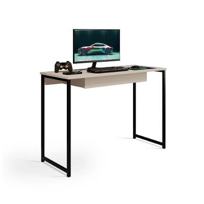 Escrivaninha Com Gaveta Megane 110 X 45 Klm Store Preto Com Off White