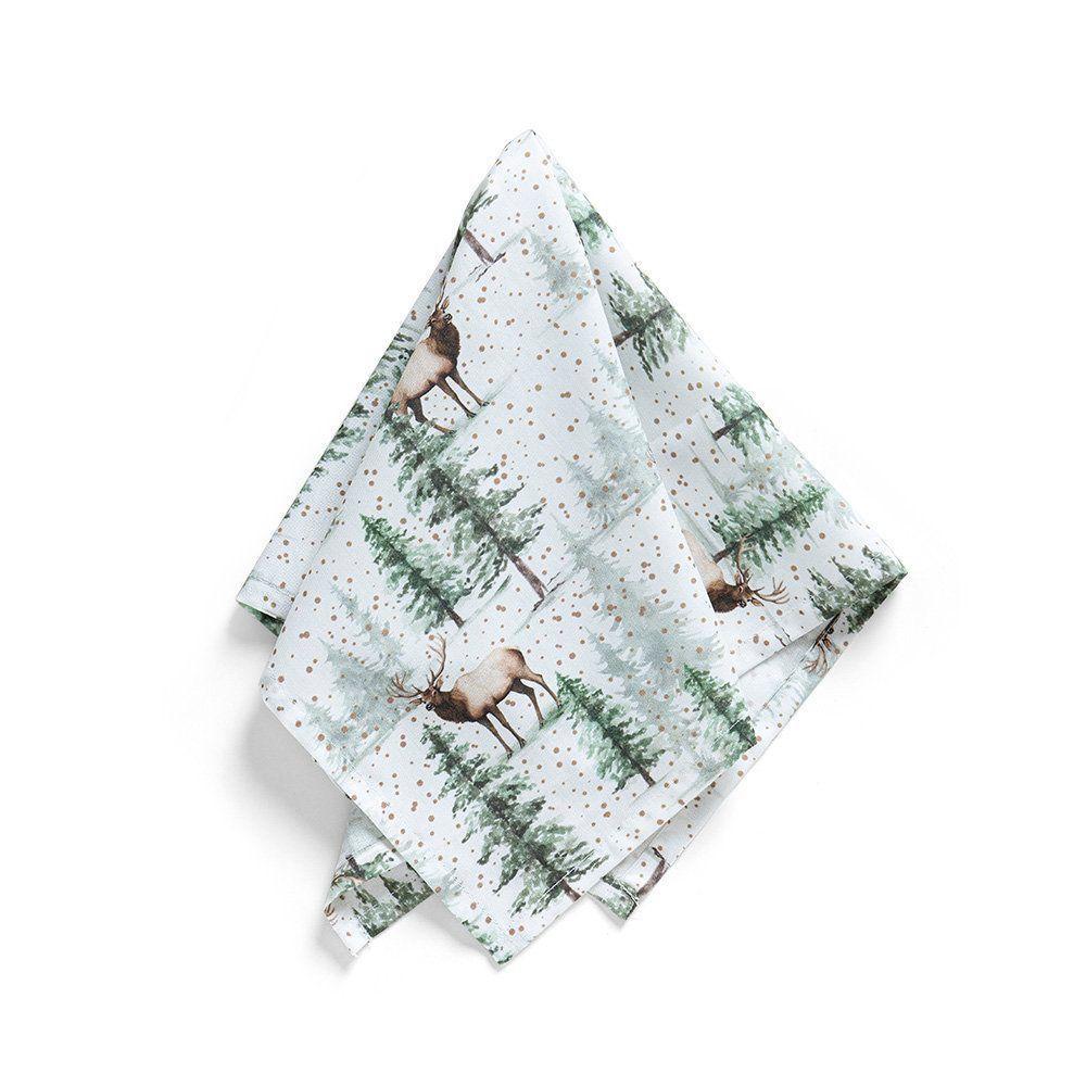 Guardanapo Copa E Cia 4 Peças Home 45x45cm Natal Cervo Nevado - 1
