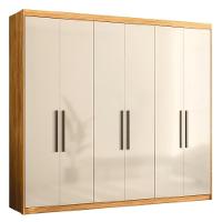 Guarda Roupa Venice 6 Portas, 4 Gavetas E 3 Cabideiros Cinamon Touch-off White - Demóbile Cinamon Touch-off White - 1