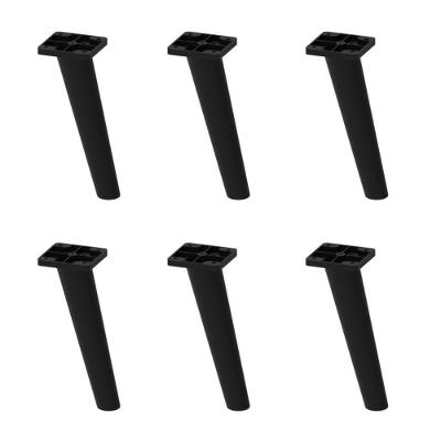 Kit 6 Pés Palito Retrô Para Balcão De Cozinha 150cm Veneza Multimóveis Mp3084 Preto