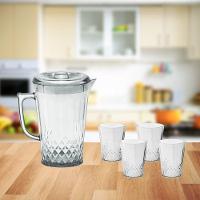 Jarra Com Tampa 2l + 4 Copos Acrílico Suco E Água - 7