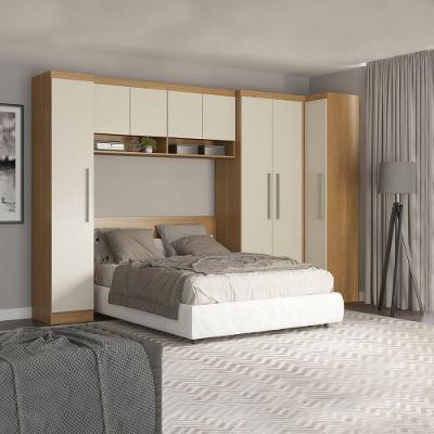 Guarda Roupa Casal Modulado 326/80cm 5p Mdp Menu Móveis Carvalho