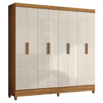 Guarda Roupa Casal Marajó 8 Portas Freijó-off White - Moval Freijó-off White