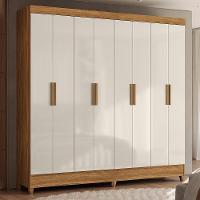 Guarda Roupa Casal Marajó 8 Portas Freijó-off White - Moval Freijó-off White - 2