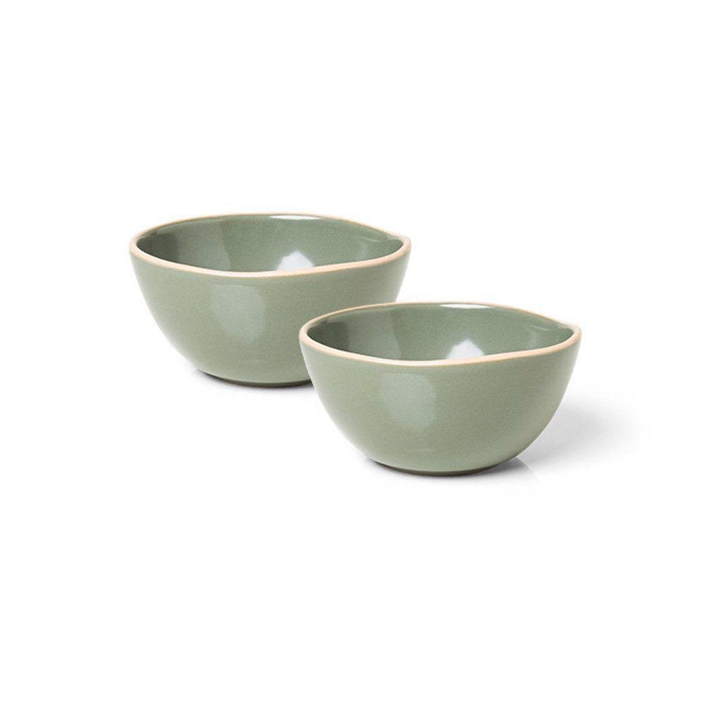 Jogo De Bowl Copa E Cia 2 Peças Vivant Em Cerâmica Sálvia - 1