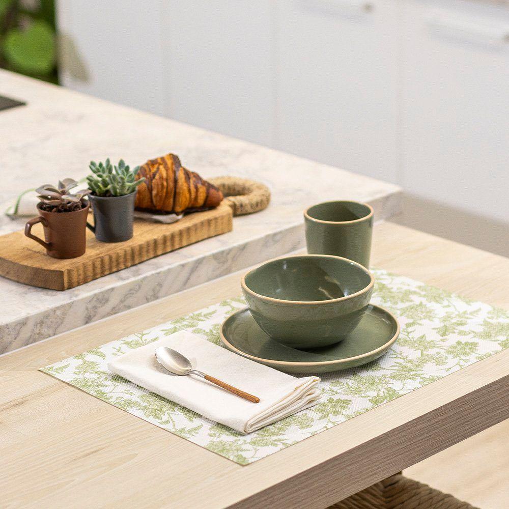 Jogo De Bowl Copa E Cia 2 Peças Vivant Em Cerâmica Sálvia - 2