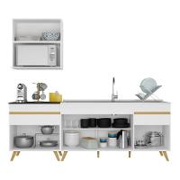 Cozinha Compacta Veneza Gw Mp2075 Com Armário E Balcão Branca - 2