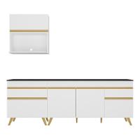 Cozinha Compacta Veneza Gw Mp2075 Com Armário E Balcão Branca - 6