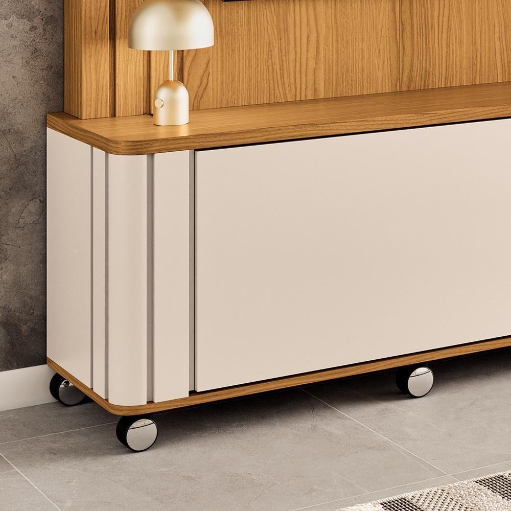 Estante Home Theater Trinus Cinamomo-off White Para Tv Até 70? - Hb Móveis Cinamomo-off White - 4
