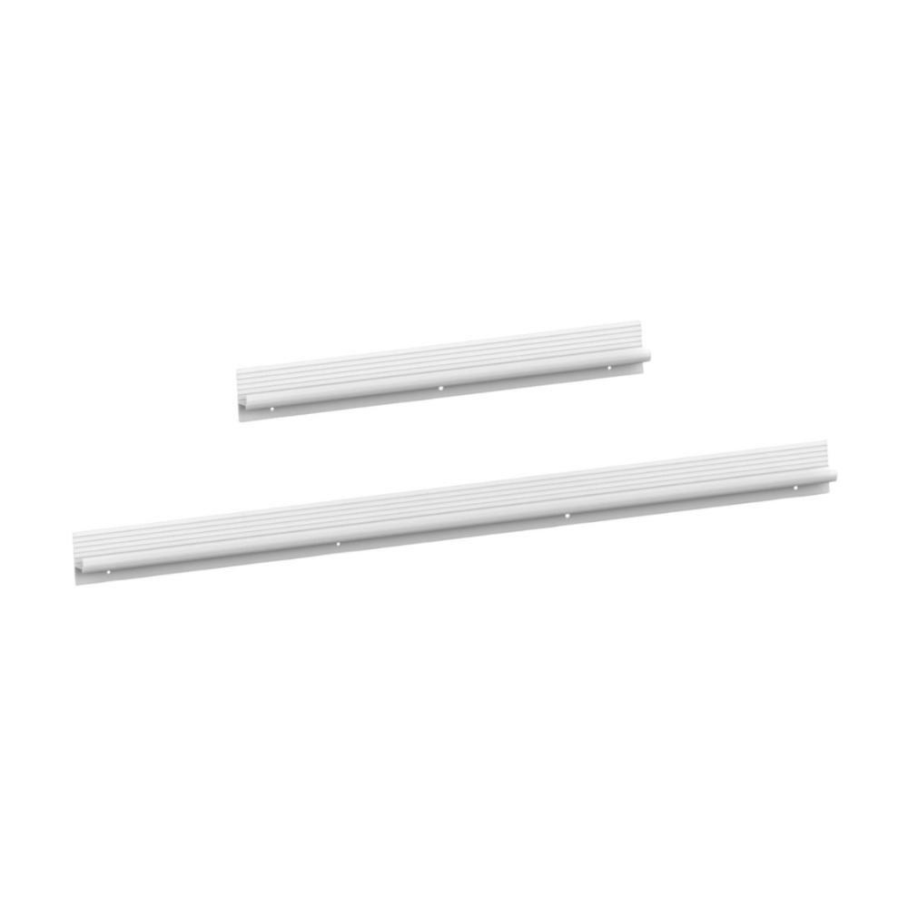 Kit 2 Puxadores Para Balcão De Cozinha 105cm Veneza Multimóveis Mp2305 Branco - 1