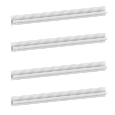 Kit 4 Puxadores 49,3cm Para Balcão Cozinha 150cm Veneza Multimóveis Mp3086 Branco