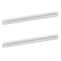 Kit 2 Puxadores 51,7cm Para Armário Cozinha Aéreo 105cm Veneza Multimóveis Mp3090 Branco - 1