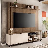 Estante Home Theater Trinus Castanho-off White Para Tv Até 70? - Hb Móveis Castanho-off White - 2