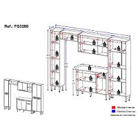 Cozinha Compacta Multimóveis Xangai Classic Fg3280 Com Armário E Balcão Branca/lacca Fumê - 5