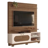 Estante Home Theater Axis Castanho-off White Para Tv Até 60? - Hb Móveis Castanho-off White - 1