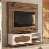 Estante Home Theater Axis Castanho-off White Para Tv Até 60? - Hb Móveis Castanho-off White - 2