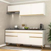 Cozinha Compacta Multimóveis Veneza Gw Fg3705 Com Armário E Balcão Branca - 2