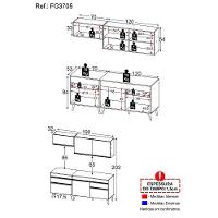 Cozinha Compacta Multimóveis Veneza Gw Fg3705 Com Armário E Balcão Branca - 9
