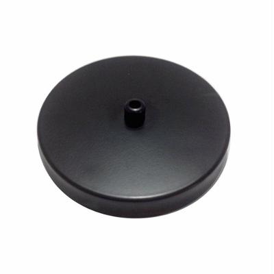 Kit/5 Canopla Lustre Pendente Cilíndrica Vivare Md-1004 11x1,2cm Preto