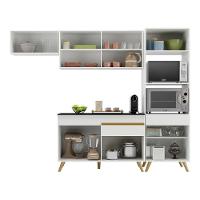 Cozinha Compacta Multimóveis Veneza Gw Fg3690 Com Armário E Balcão Branca - 3
