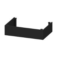 Kit Rodapé Para Balcão Cozinha 70cm Veneza Com Pés Multimóveis Mp3729 Preto - 1