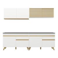 Cozinha Compacta Multimóveis Veneza Gw Fg3696 Com Armário E Balcão Branca - 6