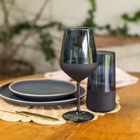 Taça Copa E Cia Duo 490ml Em Vidro Azul Navy