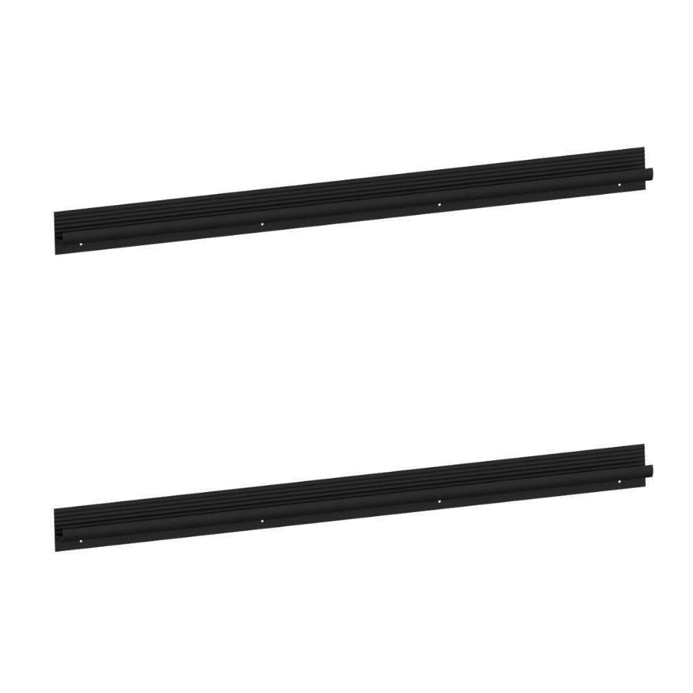 Kit 2 Puxadores 68,6cm Para Balcão Cozinha 70cm Veneza Multimóveis Mp3082 Preto - 1