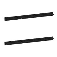 Kit 2 Puxadores 68,6cm Para Balcão Cozinha 70cm Veneza Multimóveis Mp3082 Preto - 1