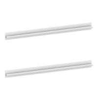 Kit 2 Puxadores 60,3cm Para Armário Cozinha Paneleiro 62cm Veneza Multimóveis Mp3083 Branco - 1