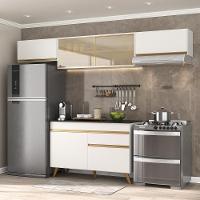 Cozinha Compacta Multimóveis Veneza Gw Fg3698 Com Armário E Balcão Branca - 10