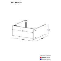 Kit Rodapé Para Balcão Cozinha De Canto Veneza Com Pés Multimóveis Mp3745 Preto - 3