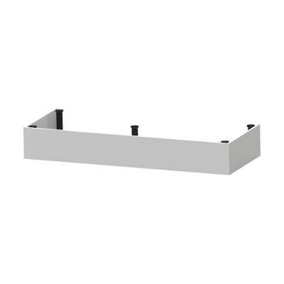Kit Rodapé Para Balcão Cozinha 120cm Veneza Com Pés Multimóveis Mp3728 Branco