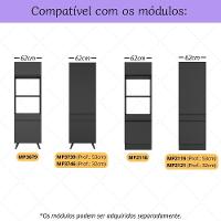 Kit 2 Puxadores 60,3cm Para Armário Cozinha Paneleiro 62cm Veneza Multimóveis Mp3083 Preto - 2