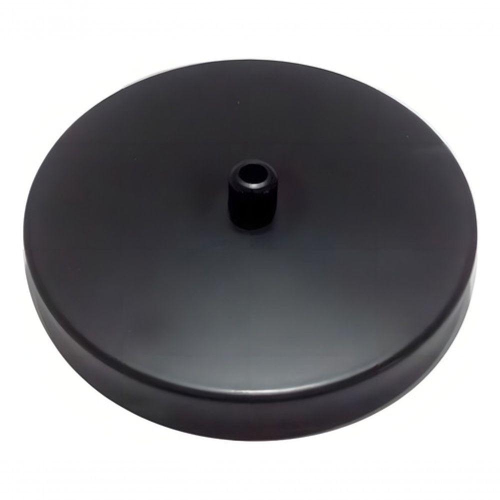 Kit/10 Canopla Lustre Pendente Cilíndrica Vivare Md-1004 11x1,2cm Preto - 3