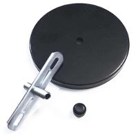 Kit/10 Canopla Lustre Pendente Cilíndrica Vivare Md-1004 11x1,2cm Preto - 2