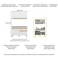 Cozinha Compacta Multimóveis Veneza Gw Fg3687com Armário E Balcão Branca - 10