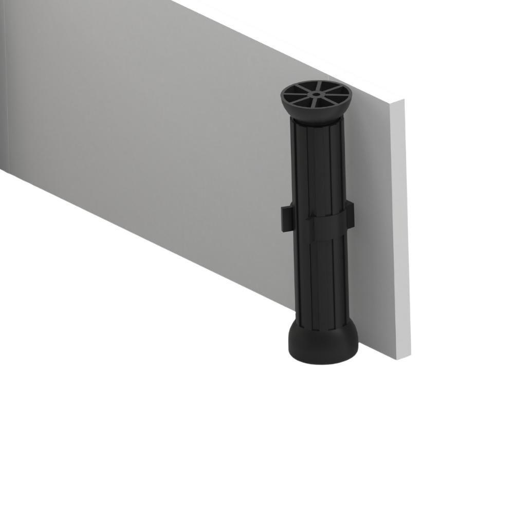 Kit Rodapé Para Balcão Cozinha 105cm Veneza Com Pés Multimóveis Mp3753 Preto - 4