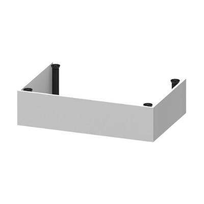 Kit Rodapé Para Balcão Cozinha 70cm Veneza Com Pés Multimóveis Mp3729 Branco