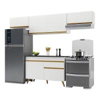 Cozinha Compacta Multimóveis Veneza Gw Fg3697 Com Armário E Balcão Branca - 2