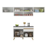 Cozinha Compacta Multimóveis Veneza Gw Fg3697 Com Armário E Balcão Branca - 8