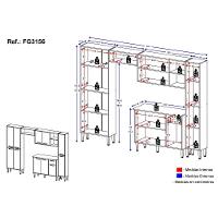 Cozinha Compacta Multimóveis Xangai Classic Fg3156 Com Armário E Balcão Branca - 8