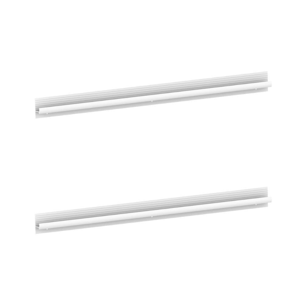 Kit 2 Puxadores 59,2cm Para Armário Cozinha Aéreo-balcão 120cm Veneza Multimóveis Mp3080 Branco - 1