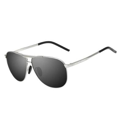 Óculos Designer Clássico Polarizado Uv400 Veithdia 3028 Prateado