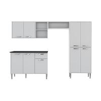 Cozinha Compacta Multimóveis Xangai Plus Fg2840 Multimóveis Branca - 3